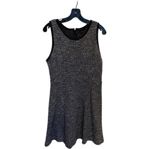 J Crew Black Tweed Dress Size 10